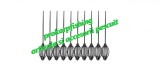 Set 10 Momitoare Pescuit Crap, Feeder 50g, Autointepare, Plastifiate