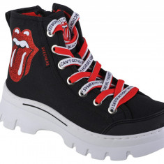 Pantofi pentru adidași Skechers Rolling Stones Roadies Surge - Lick It 177967-BKRD negru