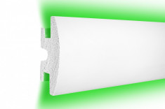 Profil pentru banda LED din polistiren extrudat acoperit cu rasina minerala KD306 (1.15m) foto