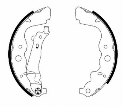 Set saboti frana MERCEDES CITAN Tila-Auto (415) (2012 - 2016) KRIEGER 0950007001 foto