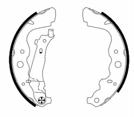 Set saboti frana DACIA LOGAN (LS) (2004 - 2016) KRIEGER 0950007001