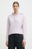 Puma hanorac de bumbac samo HER femei, culoarea violet, cu glugă, uni 677885