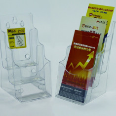 Display Plastic Pentru Brosuri, De Birou/perete, 3 X 1/3a4, Kejea - Transparent