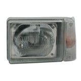 Far Fiat Panda (141A) 1986-2003 TYC partea Stanga, semnalizare orange, tip bec H4, reglare manuala