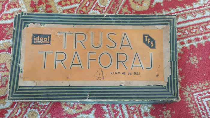 TRUSA TRAFORAJ IDEAL MESERIAS ANUL 1964 , RARITATE !