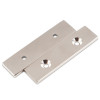 Magnet neodim bloc 80 x 20 x 4 mm cu găuri îngropate D4,5 / D9,46 mm