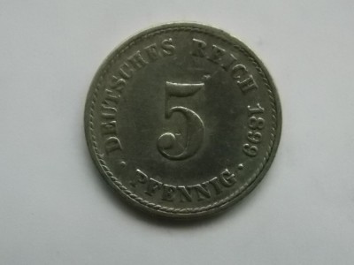 5 PFENNIG 1899 A GERMANIA foto