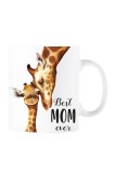 Cana alba personalizata Best mom ever Girafa, INOVATIX&reg;. 330ml, Oem