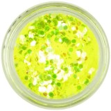 Hexagoane, elemente aqua - galben neon, INGINAILS