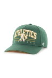 47 brand șapcă de baseball din bumbac MLB Oakland Athletics culoarea verde, cu imprimeu, B-RSCOE18GWP-DG