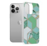 Husa iPhone 13 Pro Techsuit Marble, verde