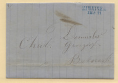 1859-ZIMNICEA ,11 IUNIE,FRANCATURA F.TIMPURIE.UNICAT,RRR++ foto