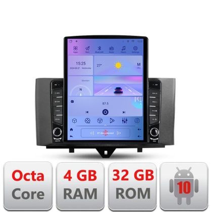 Navigatie Smart For Two 2010-2015 G-Smart10 ecran tip TESLA 9.7&quot; cu Android Radio Bluetooth Internet GPS WIFI 4+32GB D CarStore Technology