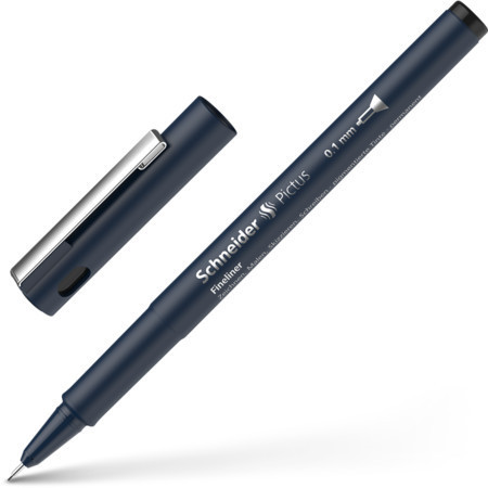 Liner Pentru Desen Tehnic Schneider Pictus, Varf Fetru 0.1mm - Negru