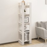 VidaXL Bibliotecă/Separator cameră, alb, 41x35x160 cm, lemn masiv pin