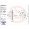 Set disc frana Toyota Corolla ( E10) 06.91-11.99, Corolla ( E11) 05.95-02.03, Corolla Compact ( E10) 05.92-12.99, Corolla Compact ( E11) 04.97-01.02,, BREMBO