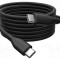 Cablu USB 2.0 DIGITUS USB C nichelat 2m negru