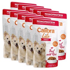Calibra Dog Life Adult Beef with Rice 10 x 150 g foto