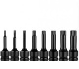 Set chei tubulare impact cu varf tip spline M5-M18 mm ,set 8 piese