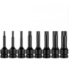 Set chei tubulare impact cu varf tip spline M5-M18 mm ,set 8 piese