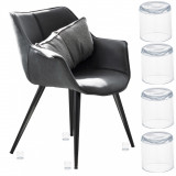 Set 4 buc. protectii anti-zgarieturi picioare scaun, diametru 19mm, culoare transparent, AVEX