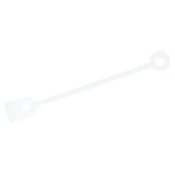 Set elastice Albe transparente intarite pentru bigudiuri/permanent 85 mm LAT Silicon, 50buc