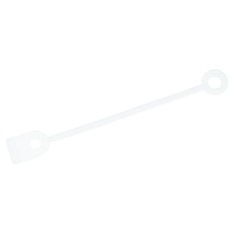 Set elastice Albe transparente intarite pentru bigudiuri/permanent 85 mm LAT Silicon, 50buc