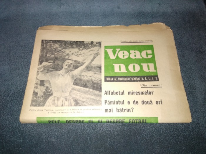 ZIARUL VEAC NOU 6 AUGUST 1965 INTERVIU PELE