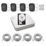 Sistem supraveghere complet IP Uniarch, 8 camere 2MP Full HD, Microfon, IR 30m, Pentru exterior, Vizualizare de pe mobil, NVR 8 canale, Accesorii mont