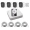 Sistem supraveghere complet IP Uniarch, 8 camere 2MP Full HD, Microfon, IR 30m, Pentru exterior, Vizualizare de pe mobil, NVR 8 canale, Accesorii mont