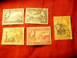 Serie mica Gold Coast 1952 colonie britanica Regina Elisabeta II , 5 val. stamp., Stampilat