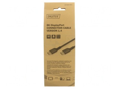 Cablu DisplayPort 1.4 HDCP 2.2 Textil 2m Negru foto