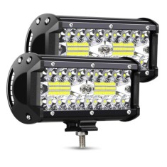 Set 2 Proiectoare auto LED, 6.5 Inch, OFF-ROAD 120W, Rezistente la apa si praf 9-30V