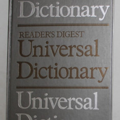 READER 'S DIGEST - UNIVERSAL DICTIONARY , 1993 , TIPARITA PE HARTIE DE BIBLIE