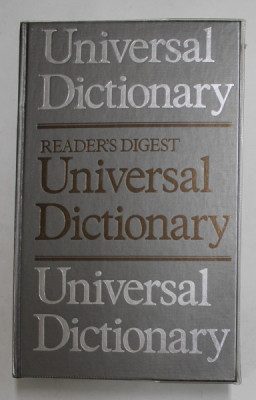 READER &amp;#039;S DIGEST - UNIVERSAL DICTIONARY , 1993 , TIPARITA PE HARTIE DE BIBLIE foto