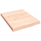 Cumpara ieftin Blat de baie, 40x50x(2-4) cm, lemn masiv netratat