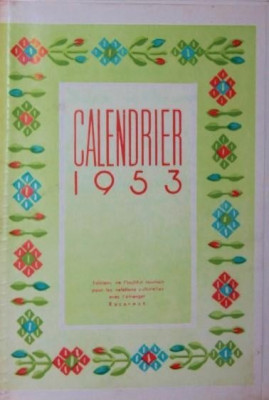 CALENDAR 1953 foto