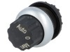 Comutator rotativ 22mm 3 poziții negru