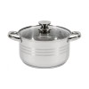 Semioala Inox cu Capac Heinner Myra 4.5L, 22x12.5cm, Baza Capsulata 5 Straturi, Inductie, Oala Inox, Cratita Inox