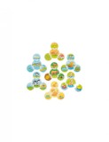 Joc puzzle de asociere Animalele - hrana mediul de viata si puii, Goki