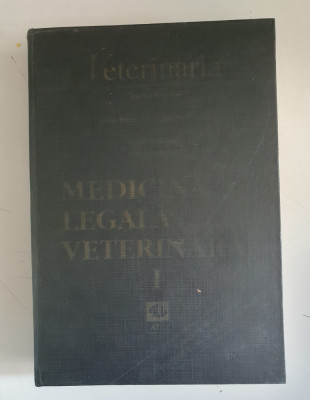 Medicina legala veterinara - Traian Enache - vol.1 foto