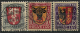 B0652 - Elvetia 1919 - Pro Juventute 3v.stampilat,serie completa, Nestampilat