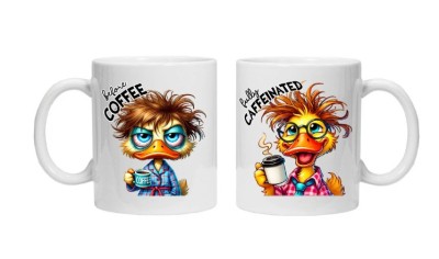 Cana alba personalizata &amp;quot;inainte si dupa cafea - model 6&amp;quot;, INOVATIX&amp;reg;. 330ml foto