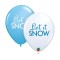 Set 6 baloane Let it Snow 30 cm