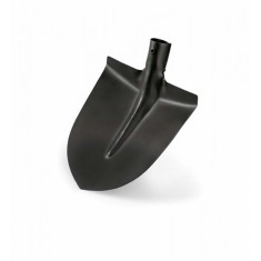 Lopata rotunda neagra, fara coada, 290 x 260 mm