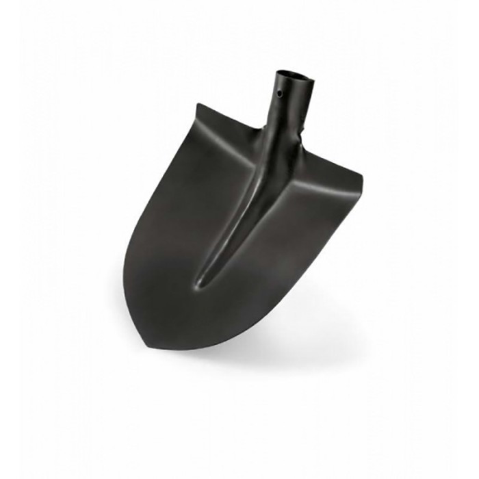Lopata rotunda neagra, fara coada, 290 x 260 mm