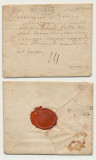 Plic prefilatelic 1840 cu scrisoare inclusa si stampile din Sighet si Bratislava