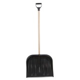 Lopata Zapada Plastic Rotunjit Cu Maner Lemn 485x395mm