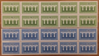Netherlands 1984 10 x Europa CEPT in fold block Mi.1251-1252 MNH CC.014 foto