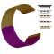 Curea otel, Milanese Loop, compatibila Apple Watch 10, 42mm, telescoape QR, Purple Gold